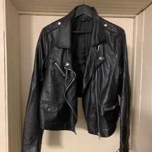 Black Faux Leather jacket